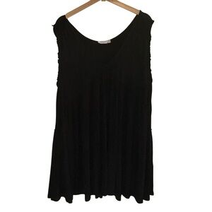 Chic Soul Top chic Babydoll Black Top Sz 1XL